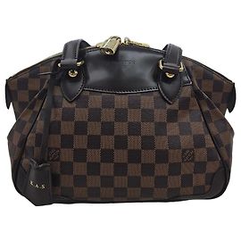 Louis Vuitton Bolsa Tote Verona PM Damier Ebene Marrom