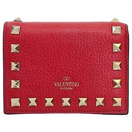 Valentino Cartera Rockstud VSH ORO Roja