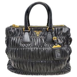 Prada Sac cabas Napa Gofer Noir