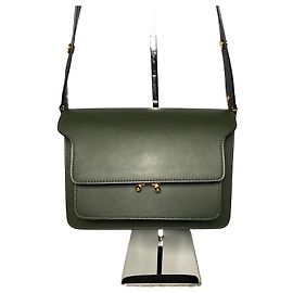 Marni Trunk Medium Schultertasche Khaki Braun