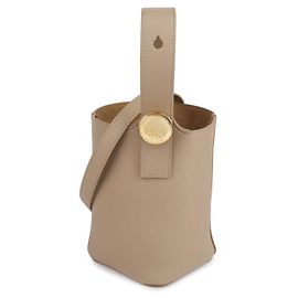 Loewe Mini sac seau Pebble Marron