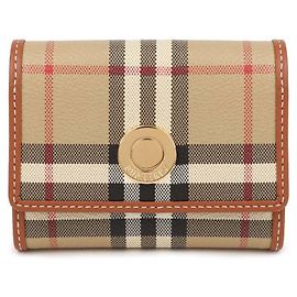 Burberry Small Check Folding Wallet White