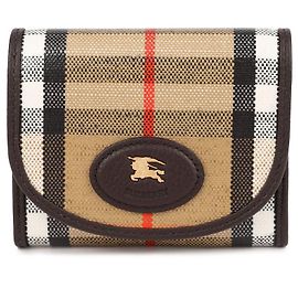 Burberry Billetera Compacta Highland Blanco