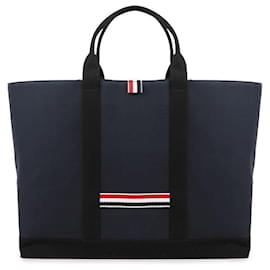 Thom Browne Drawstring Opening Tool Tote Bag Blue