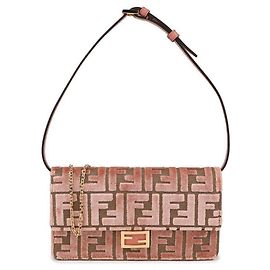 Fendi Bolsa Baguette Rosa