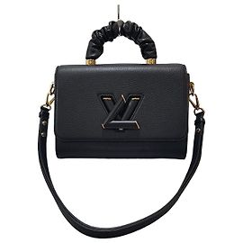 Louis Vuitton Toron Leather Top Handle Twist MM Black