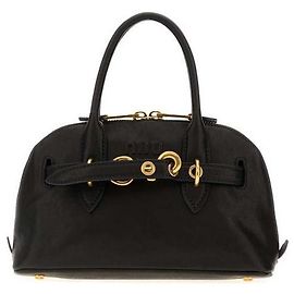 Miu Miu Piccola borsa in pelle nappa Nero