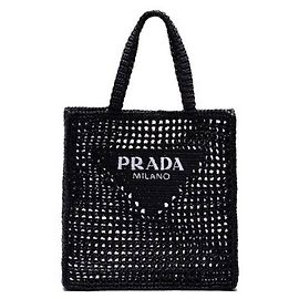 Prada Borsa tote all'uncinetto Nero