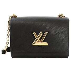Louis Vuitton Bolsa de Ombro Twist MM Epi Ouro Preto