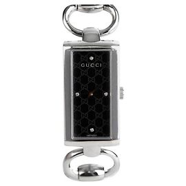 Gucci Diamond Bangle Steel Black Black