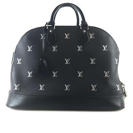 Louis Vuitton Borsa da viaggio Alma in monogramma argento Argento