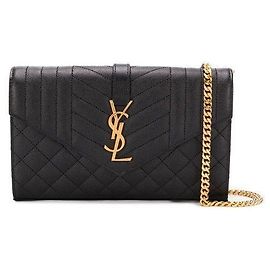 Saint Laurent Borsa portafoglio a busta trapuntata Nero