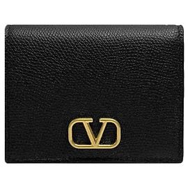Valentino Cartera Logo Firma SNP Negra Negro