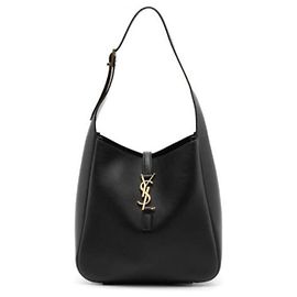 Saint Laurent Borsa a spalla piccola con monogramma nera AAAUQ Nero