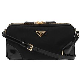 Prada Reedition Small Shoulder Bag Black Black