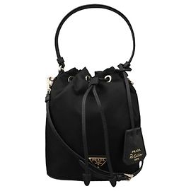 Prada Borsa mini tote in nylon nero Nero