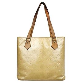 Louis Vuitton Borsa Tote Houston Gialla in Vernice Giallo