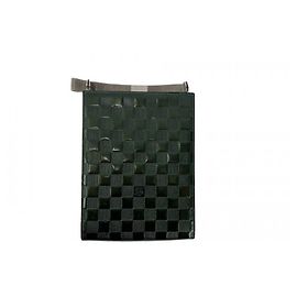 Louis Vuitton Damier Embossed Patent Square Handbag Brown