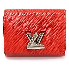 Louis Vuitton Epi Leather Coccinelle Twist Wallet Red