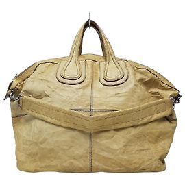 Givenchy Nightingale Wrinkled Leather Large Size Brown