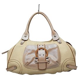 Salvatore Ferragamo Bolsa de ombro com logo Gancini em madeira Rosa