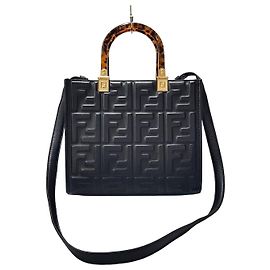 Fendi Borsa a Spalla Sunshine Small Tote Nero