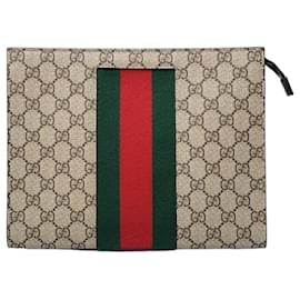 Gucci Pochette Web Marron