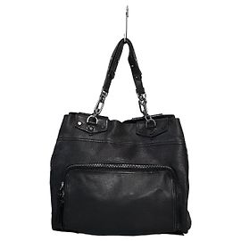 Lanvin Borsa a spalla in pelle nera Nero