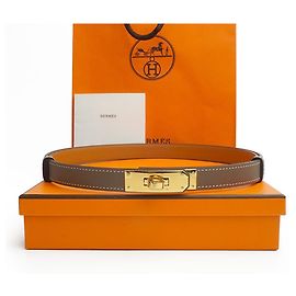 Hermès Kelly Gürtel Etoupe Gold Epsom Komplettset Geschenk Golden