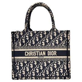 Dior Oblique Book Tote Small Blue