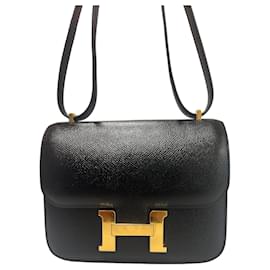 Hermès Constance Mini Epsom Oro Nero