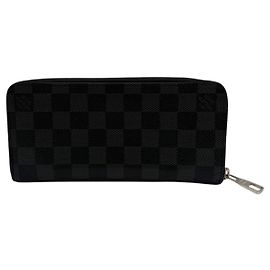 Louis Vuitton Damier Graphite Zipper Long Wallet Black