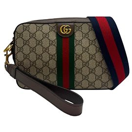 Gucci Borsa a tracolla Ophidia GG Marrone