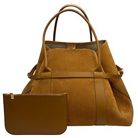 Loro Piana Bolsa Shopper Grande GHIERA GRAI Marrom