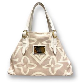 Louis Vuitton Bolsa de Ombro Monogram Tahitienne Branco