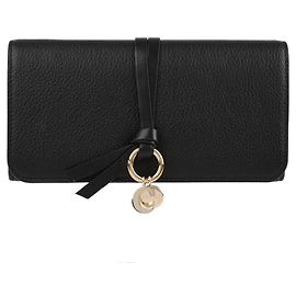 Chloé Alphabet Long Wallet Black