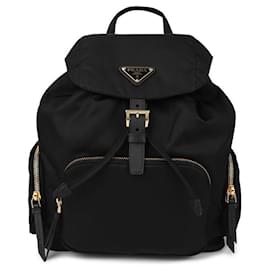 Prada Small Nylon Backpack Black