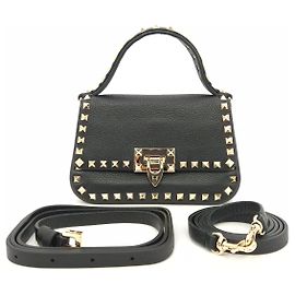 Valentino Borsa Tote e Borsa a Spalla Rockstud Nero
