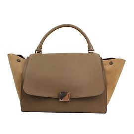 Céline Bolsa tote e bolsa de ombro Trapeze verde taupe Verde