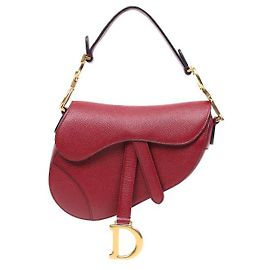 Dior Mini Red Saddle Shoulder Bag Strap Red