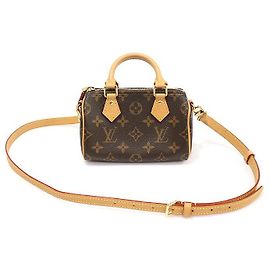 Louis Vuitton Nano Speedy aus Monogramm-Canvas Braun