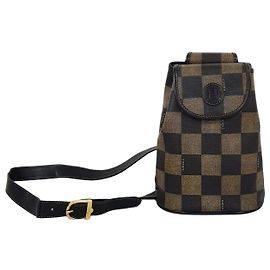 Fendi Vintage Peek Slingback Backpack Black