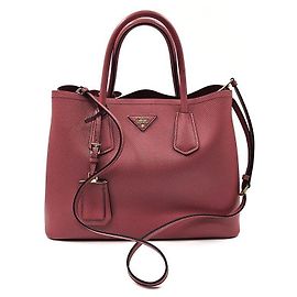 Prada Double Bag en Saffiano Rose