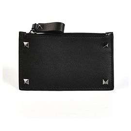 Valentino Rockstud Cardholder Black Black