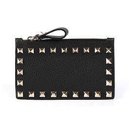 Valentino Tarjetero Rockstud Negro VSH Negro