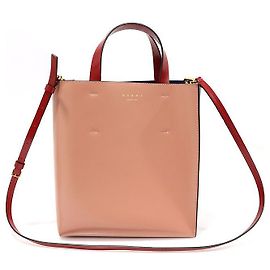 Marni MUSEO Soft Small in Pink Navy Pink