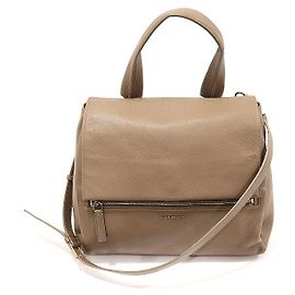 Givenchy Pandora Pure Medium em couro de bezerro marrom Marrom