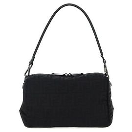 Fendi Square FF Medium Louis Bag Black