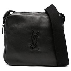 Saint Laurent Smooth Leather Camera Bag Black