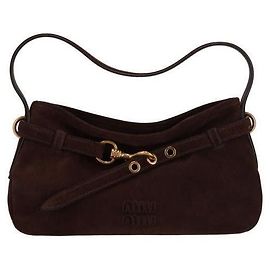 Miu Miu Bolsa de camurça Marrom